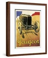 Peugeot Vint Car 1919-null-Framed Giclee Print