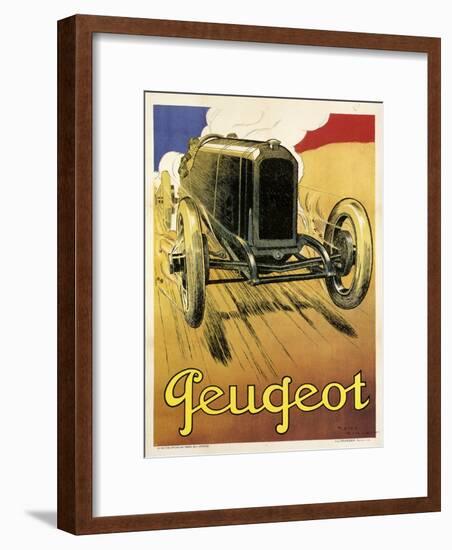 Peugeot Vint Car 1919-null-Framed Giclee Print