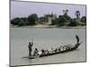 Peul Herder and Cattle Crossing the River Bani During Transhumance, Sofara, Mali, Africa-Bruno Morandi-Mounted Photographic Print