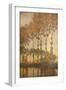 Peupliers au bord de l'Epte, effet de soleil couchant-Claude Monet-Framed Giclee Print