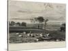 Pevensey Bay, from Crowhurst Park-J. M. W. Turner-Stretched Canvas