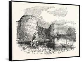 Pevensey Castle-null-Framed Stretched Canvas