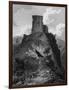 Peveril Castle, Derbyshire-W Westall-Framed Art Print