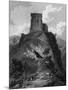 Peveril Castle, Derbyshire-W Westall-Mounted Art Print