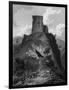 Peveril Castle, Derbyshire-W Westall-Framed Art Print