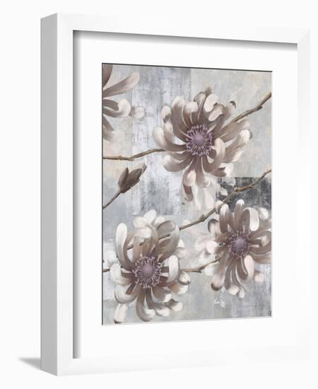 Pewter Petals 1-Jurgen Gottschlag-Framed Art Print