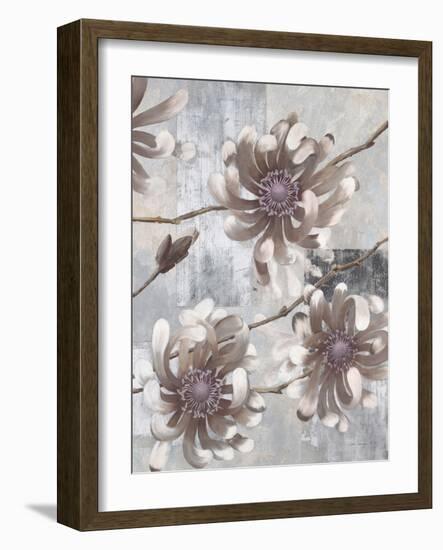 Pewter Petals 1-Jurgen Gottschlag-Framed Art Print