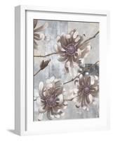 Pewter Petals 1-Jurgen Gottschlag-Framed Art Print