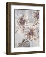 Pewter Petals 2-Jurgen Gottschlag-Framed Art Print