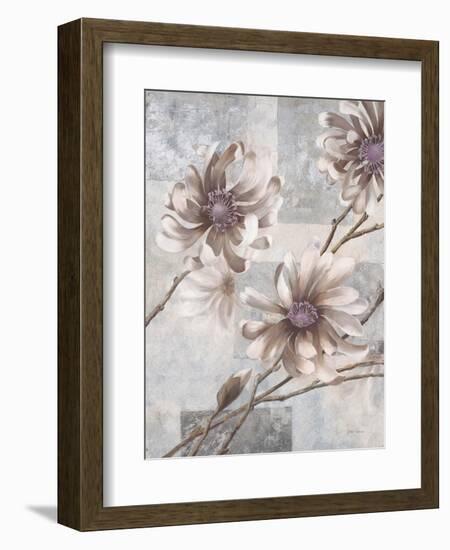 Pewter Petals 2-Jurgen Gottschlag-Framed Art Print