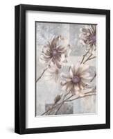 Pewter Petals 2-Jurgen Gottschlag-Framed Art Print