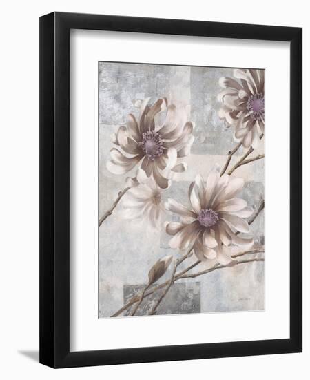 Pewter Petals 2-Jurgen Gottschlag-Framed Art Print