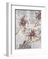 Pewter Petals 2-Jurgen Gottschlag-Framed Art Print