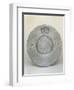 Pewter Plate with Coat of Arms of Bishop Adrian III or IV of Riedmatten-null-Framed Giclee Print