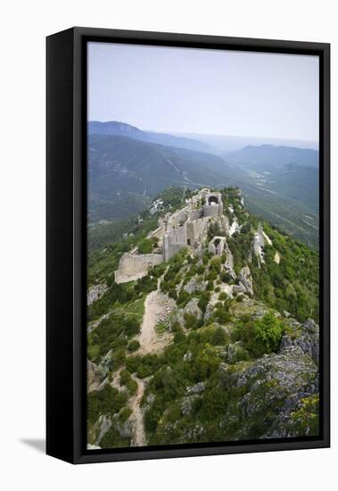 Peyrepertuse Cathar Castle, French Pyrenees, France-Rob Cousins-Framed Stretched Canvas