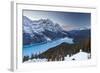 Peyto Lake at Sunset, Banff National Park, Rocky Mountains, Alberta, Canada-Miles Ertman-Framed Photographic Print