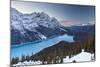 Peyto Lake at Sunset, Banff National Park, Rocky Mountains, Alberta, Canada-Miles Ertman-Mounted Photographic Print