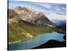 Peyto Lake, Banff National Park, UNESCO World Heritage Site, Rocky Mountains, Alberta, Canada-Jochen Schlenker-Stretched Canvas