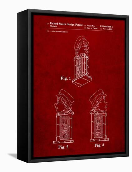 Pez Dispenser Patent-Cole Borders-Framed Stretched Canvas