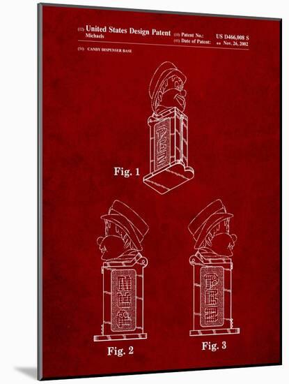 Pez Dispenser Patent-Cole Borders-Mounted Art Print