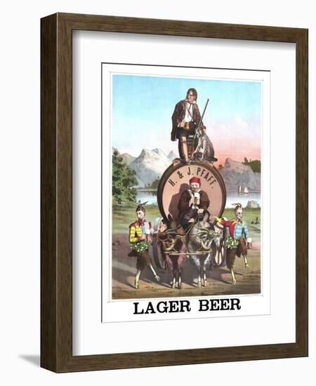 Pfaff Lager Beer-null-Framed Art Print