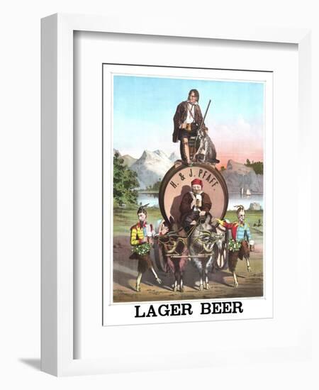 Pfaff Lager Beer-null-Framed Art Print