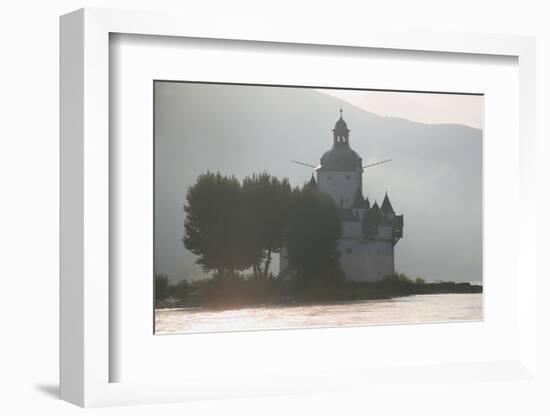 Pfalzgrafenstein Castle on an Island in the Rhine River Near Kaub, Autumnal Morning Light-Uwe Steffens-Framed Photographic Print