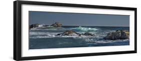 Pfeiffer Beach, Big Sur, California, Crashing Waves in Panorama-Sheila Haddad-Framed Premium Photographic Print