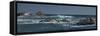 Pfeiffer Beach, Big Sur, California, Crashing Waves in Panorama-Sheila Haddad-Framed Stretched Canvas