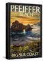 Pfeiffer Beach, California-null-Framed Poster