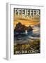 Pfeiffer Beach, California-Lantern Press-Framed Art Print