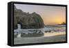 Pfeiffer Beach Sunset-Rob Tilley-Framed Stretched Canvas