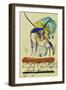 Pferd, 1913. Auf Postkarte an Else Lasker-Schueler-Franz Marc-Framed Giclee Print