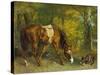 Pferd Im Walde, 1863-Gustave Courbet-Stretched Canvas