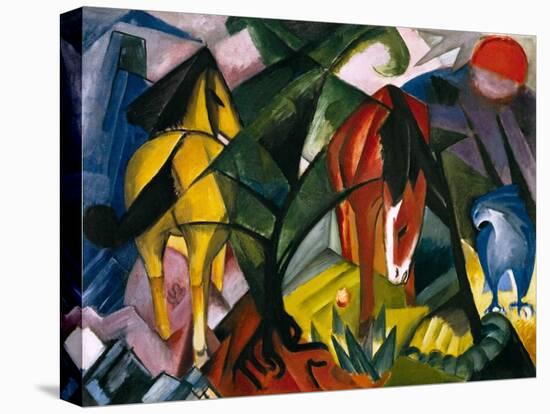 Pferde Und Adler, 1912-Franz Marc-Stretched Canvas