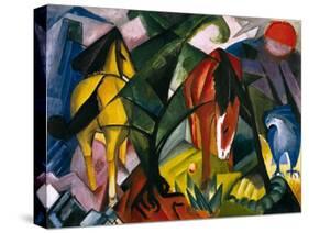 Pferde Und Adler, 1912-Franz Marc-Stretched Canvas