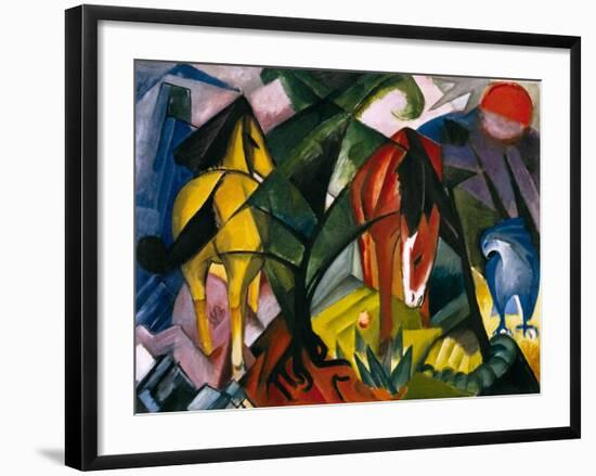 Pferde Und Adler, 1912-Franz Marc-Framed Giclee Print