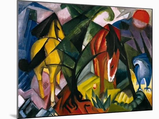 Pferde Und Adler, 1912-Franz Marc-Mounted Giclee Print