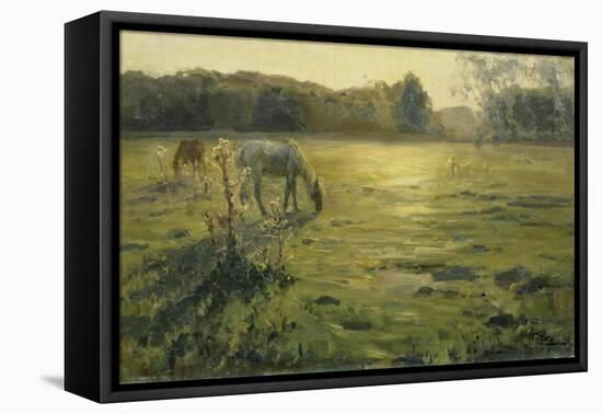 Pferdeweide-Nikolaj Klodt-Framed Stretched Canvas