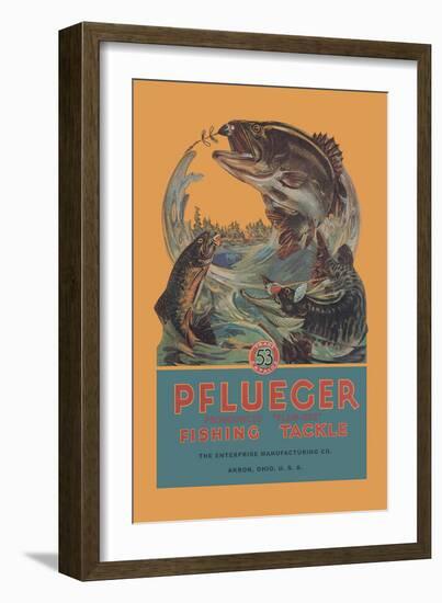 Pflueger Fishing Tackle-null-Framed Art Print