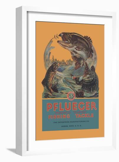 Pflueger Fishing Tackle-null-Framed Art Print