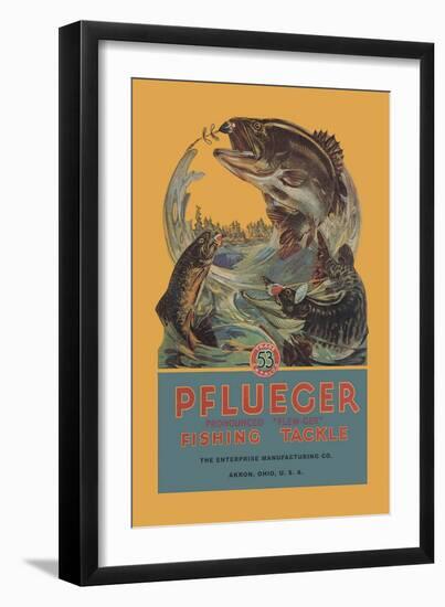 Pflueger Fishing Tackle-null-Framed Art Print