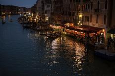 View of Gondola with Gondolier at Narrow Street of City. Venice-PH.OK-Photographic Print