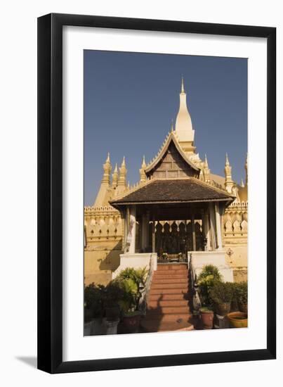 Pha Tat Luang, Vientiane, Laos-Robert Harding-Framed Photographic Print