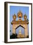 Pha That Luang Gate and Stupa-Paul Souders-Framed Photographic Print