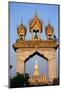 Pha That Luang Gate and Stupa-Paul Souders-Mounted Photographic Print