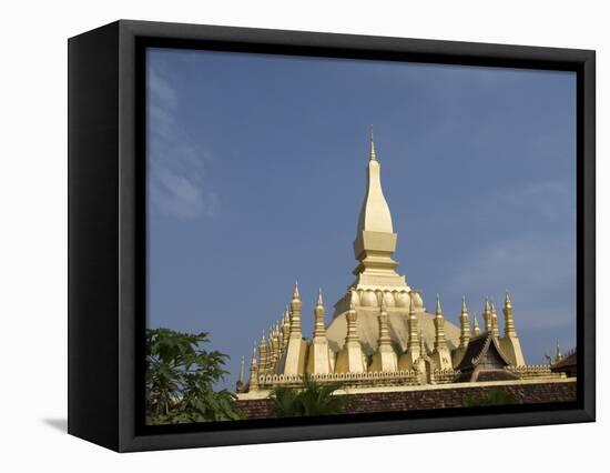 Pha That Luang, Vientiane, Laos, Indochina, Southeast Asia, Asia-Richard Maschmeyer-Framed Stretched Canvas