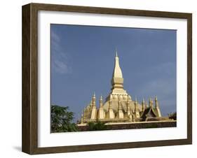 Pha That Luang, Vientiane, Laos, Indochina, Southeast Asia, Asia-Richard Maschmeyer-Framed Photographic Print