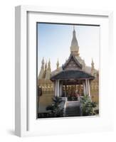 Pha That Luang, Vientiane, Laos-Don Bolton-Framed Photographic Print