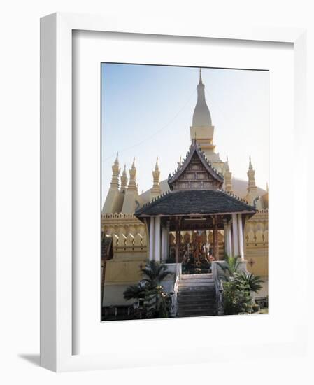 Pha That Luang, Vientiane, Laos-Don Bolton-Framed Photographic Print